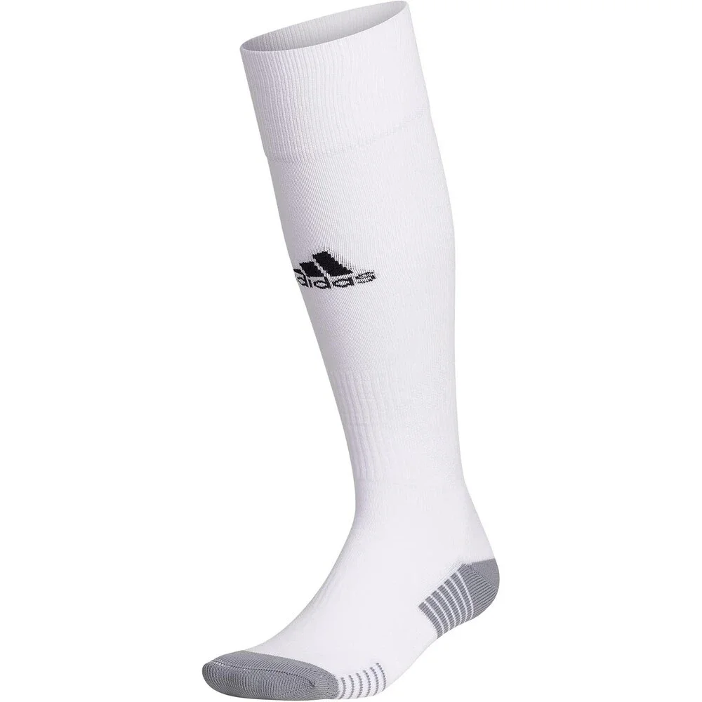 2 Pairs Adidas Unisex Copa Zone Soccer Socks L Men 9-13/Women 10-12 White/White